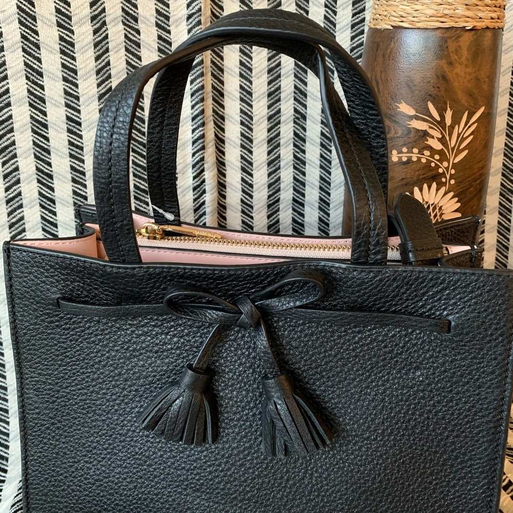 Kate spade small satchel hayes black crossbody - Picture 2 of 7